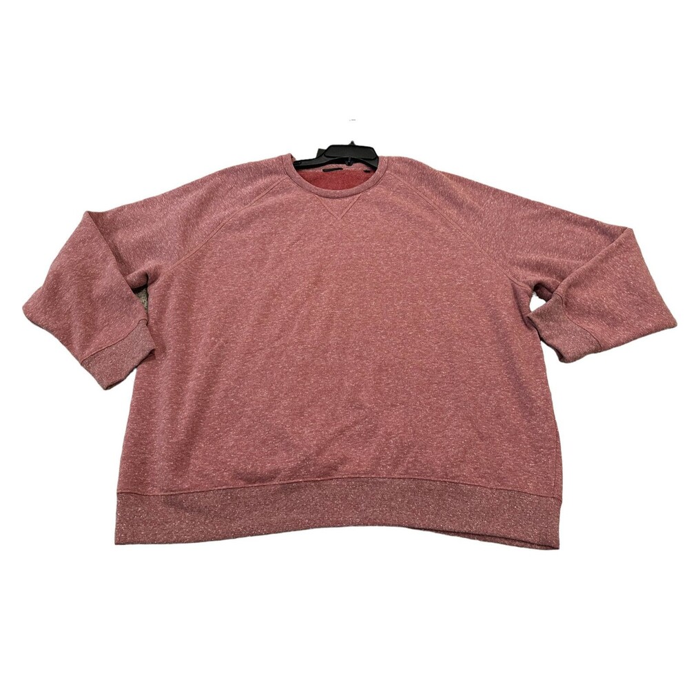 NEW ATM Anthony Thomas Melillo Mens Mouline Crewneck Sweatshirt Claret Size XXL